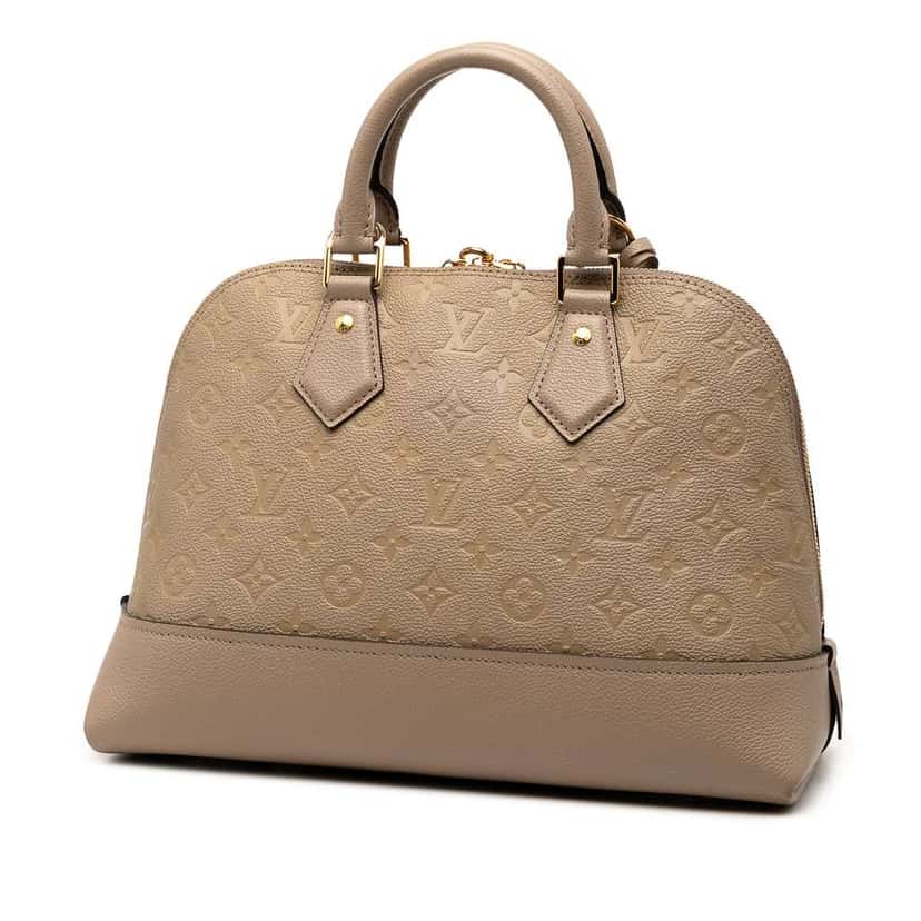 Louis Vuitton Monogram Empreinte Neo Alma PM Brown Leather Good condition - Back View