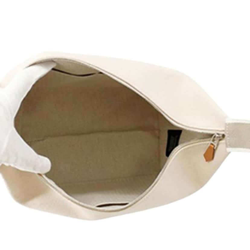 Hermès Large Toile Bride A Brac Case Brown Canvas Very good condition - Model View