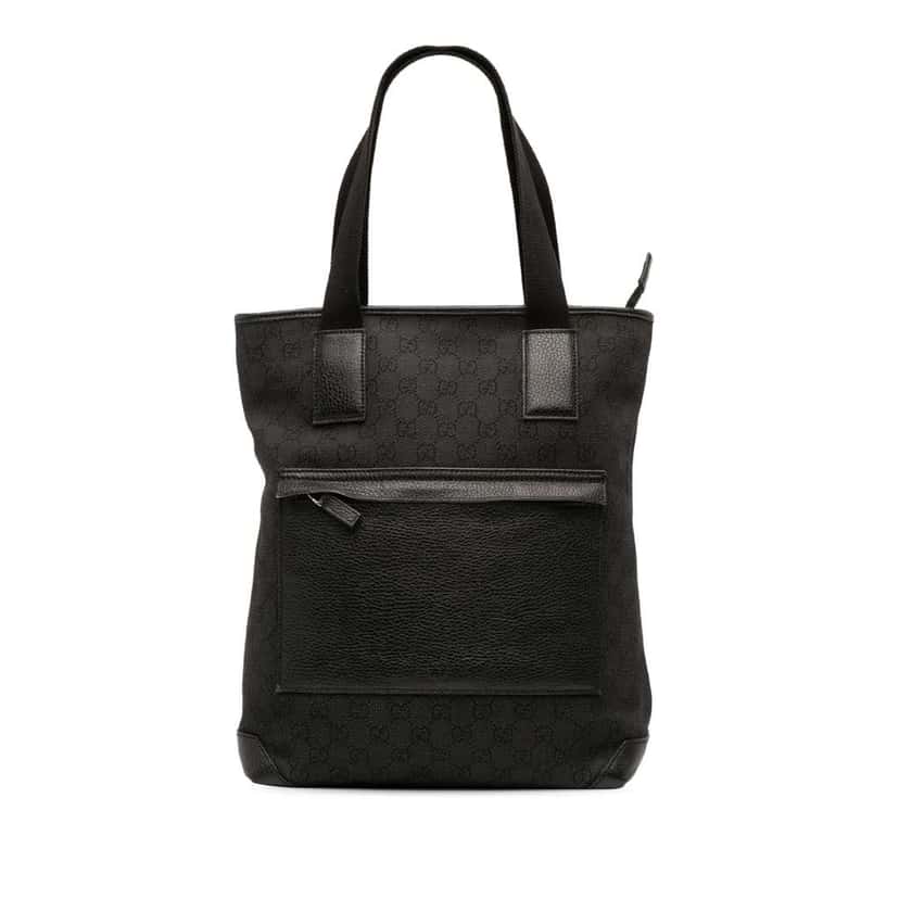 Gucci GG Denim Tote Grey Denim Good condition - Front View