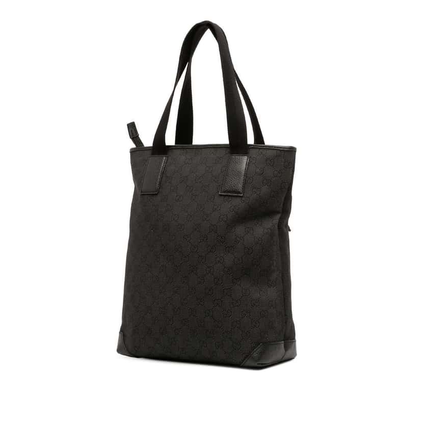 Gucci GG Denim Tote Grey Denim Good condition - Back View