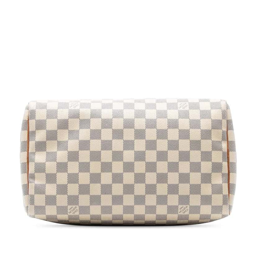 Louis Vuitton Damier Azur Speedy 30 White Good condition - Inside View