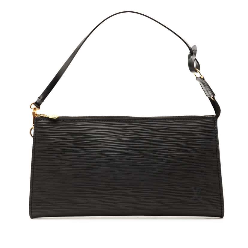 Louis Vuitton Epi Pochette Accessoires Black Leather Good condition - Front View