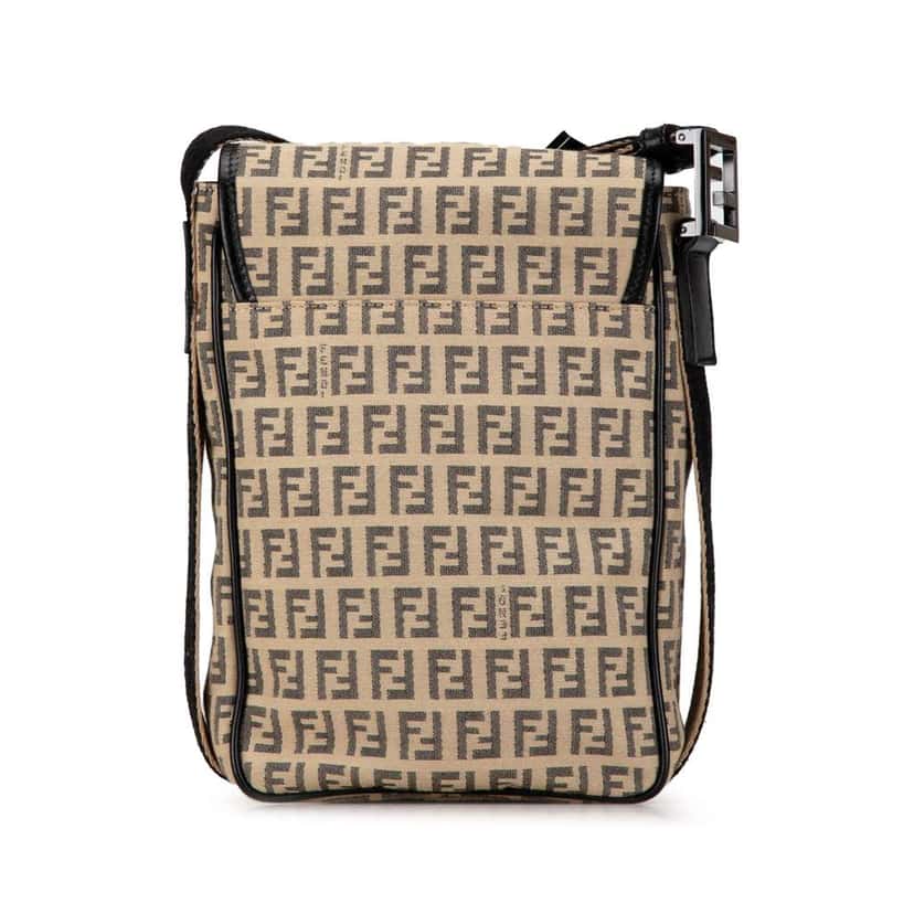 Fendi Zucchino Canvas Crossbody Brown Canvas Good condition - Inside View