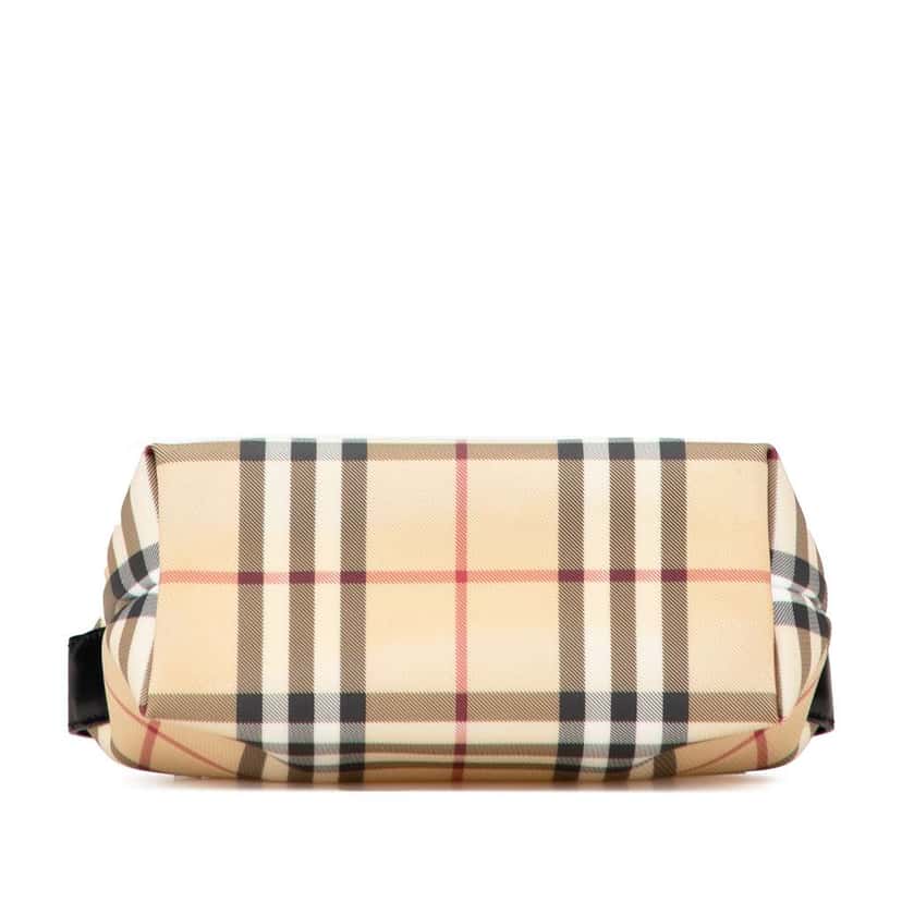 Burberry House Check Coated Canvas Handbag Brown Canvas Good condition - Inside View