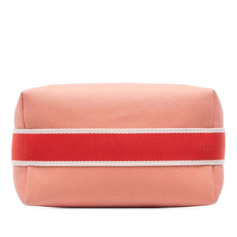 Hermès Small Canvas Bride A Brac Case Pink Canvas Good condition - Inside View