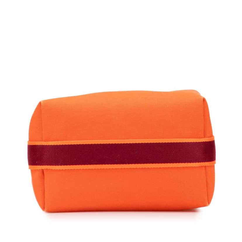 Hermès Large Toile Bride A Brac Orange Canvas Good condition - Inside View