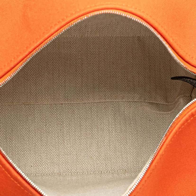 Hermès Large Toile Bride A Brac Orange Canvas Good condition - Model View