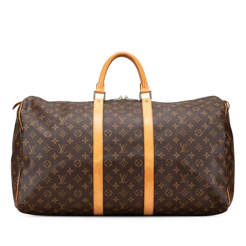 Louis Vuitton Monogram Keepall 55 Brown Good condition - Front View