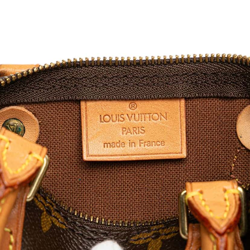 Louis Vuitton Monogram Mini Speedy HL Brown Good condition - Box View