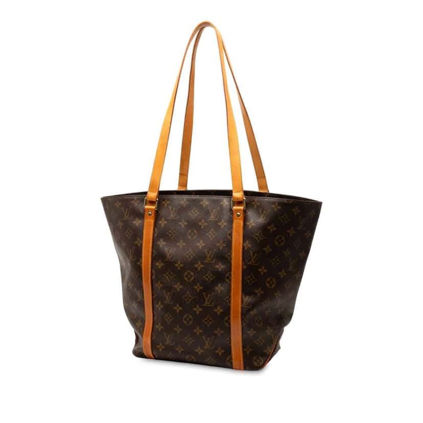 Louis Vuitton Monogram Sac Shopping Brown Good condition - Back View