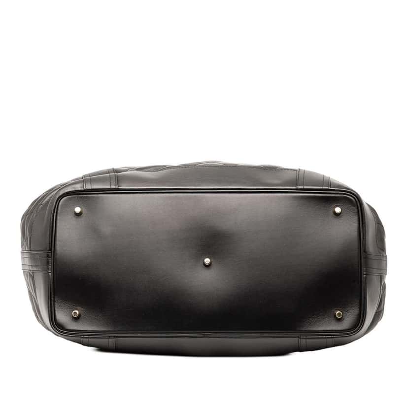 Burberry Large Quilted Leather Beaton Tote Black Leather Good condition - Inside View