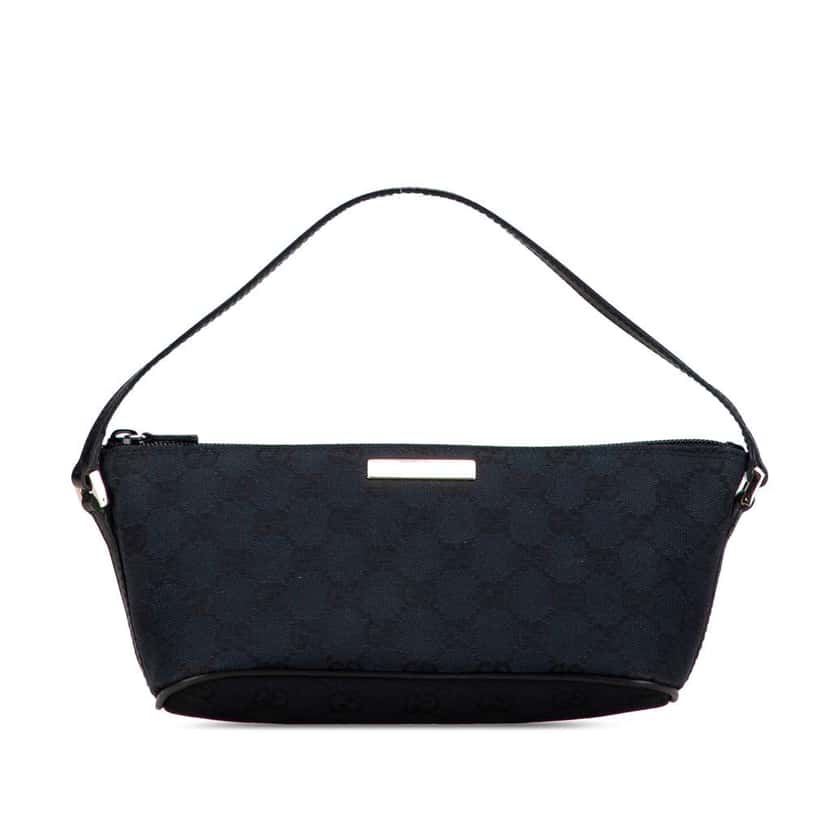 Gucci GG Canvas Boat Blue Canvas Good condition - Front View