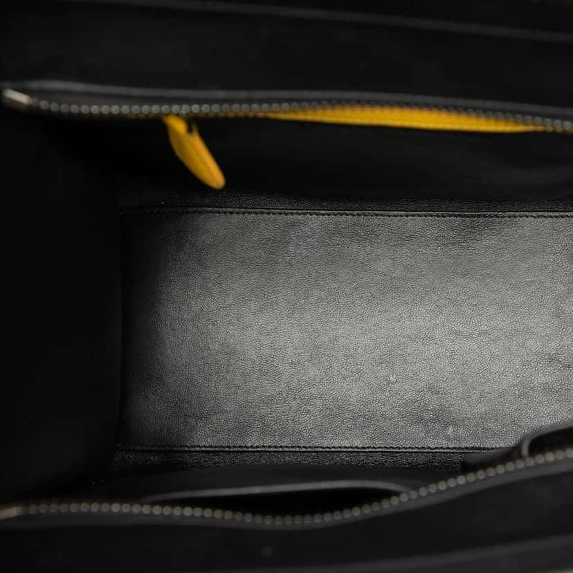 Celine Micro Tricolor Canvas and Leather Luggage Tote Brown Leather Very good condition - Model View