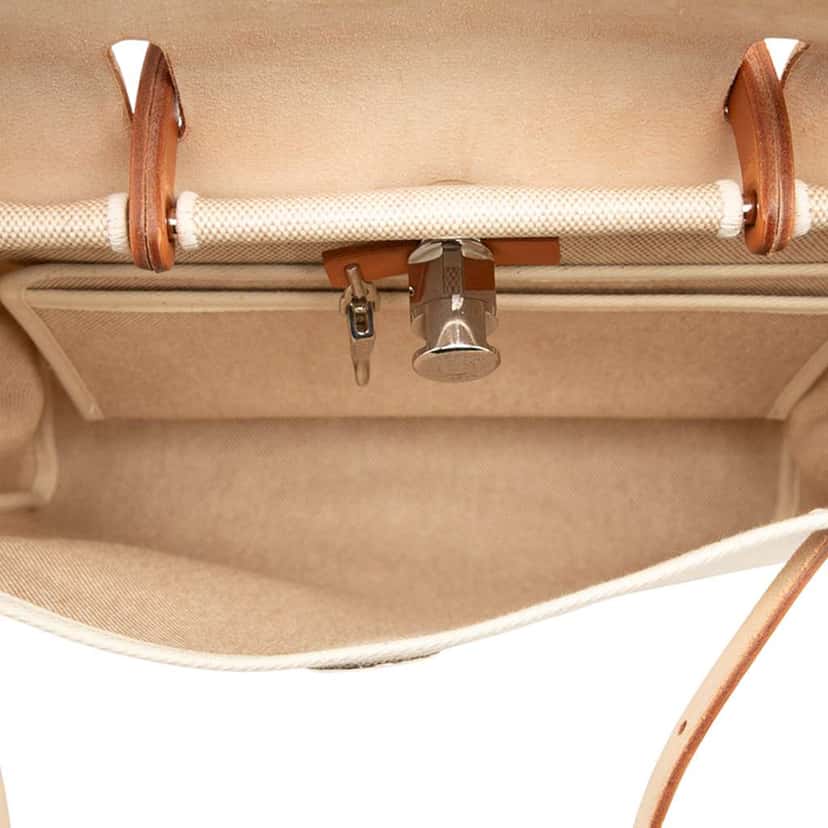 Hermès Toile Herbag PM Brown Canvas Good condition - Model View