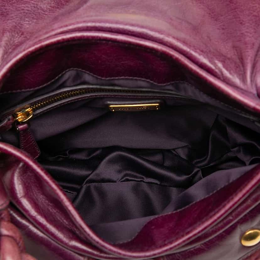 Miu Miu Matelasse Nappa Coffer Satchel Red Leather Good condition - Model View
