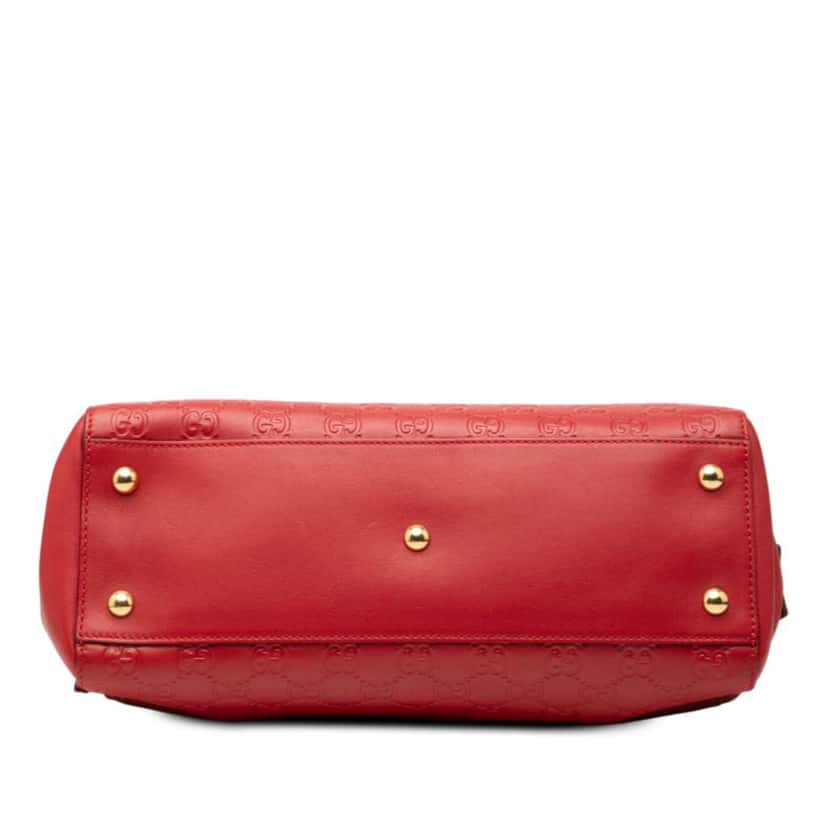 Gucci Medium Guccissima Soft Shoulder Bag Red Leather Good condition - Inside View
