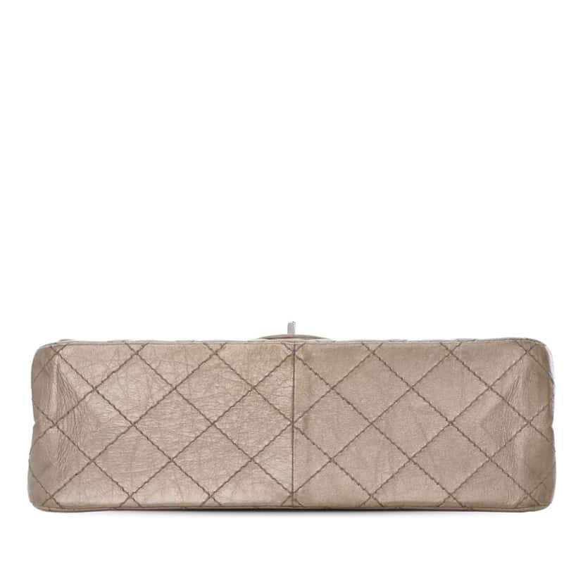 Chanel Reissue 2.55 Aged Calfskin Double Flap 226 Brown Leather Good condition - Inside View
