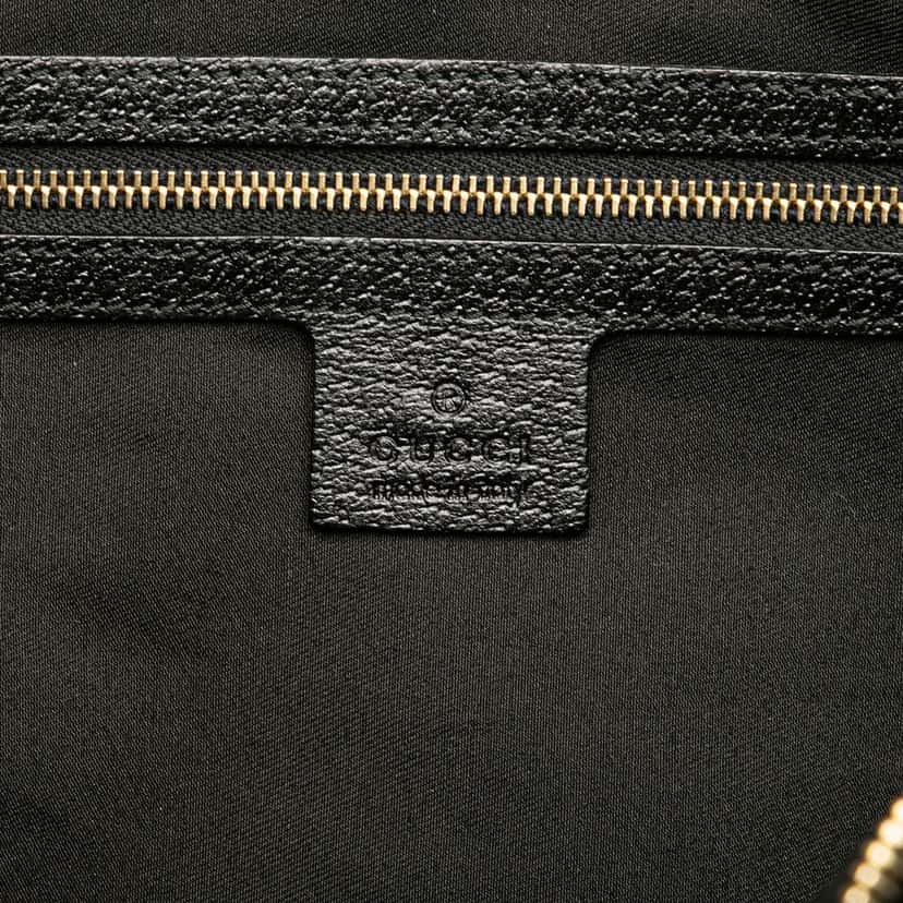 Gucci GG Canvas Charmy Shoulder Bag Black Canvas Good condition - Box View