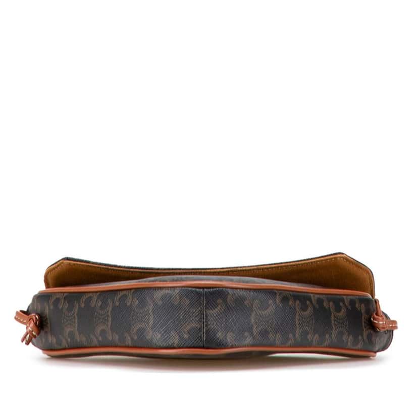 Celine Triomphe Coated Canvas Logo Triangle Crossbody Brown Canvas Good condition - Inside View