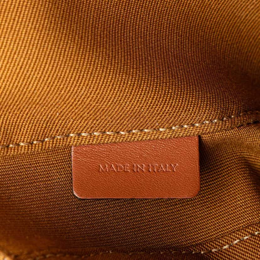 Celine Triomphe Coated Canvas Logo Triangle Crossbody Brown Canvas Good condition - Box View