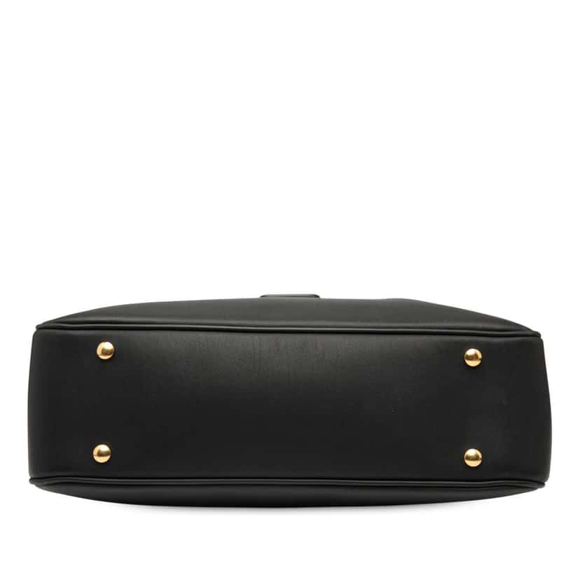 Burberry Large Trench Calfskin DK88 Top Handle Bag Black Leather Good condition - Inside View