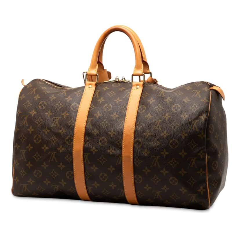 Louis Vuitton Monogram Keepall 45 Brown Good condition - Back View