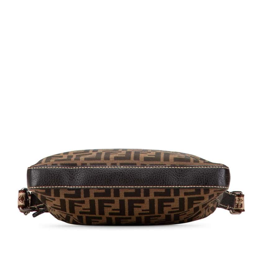 Fendi Zucca Canvas Selleria Crossbody Brown Canvas Good condition - Inside View