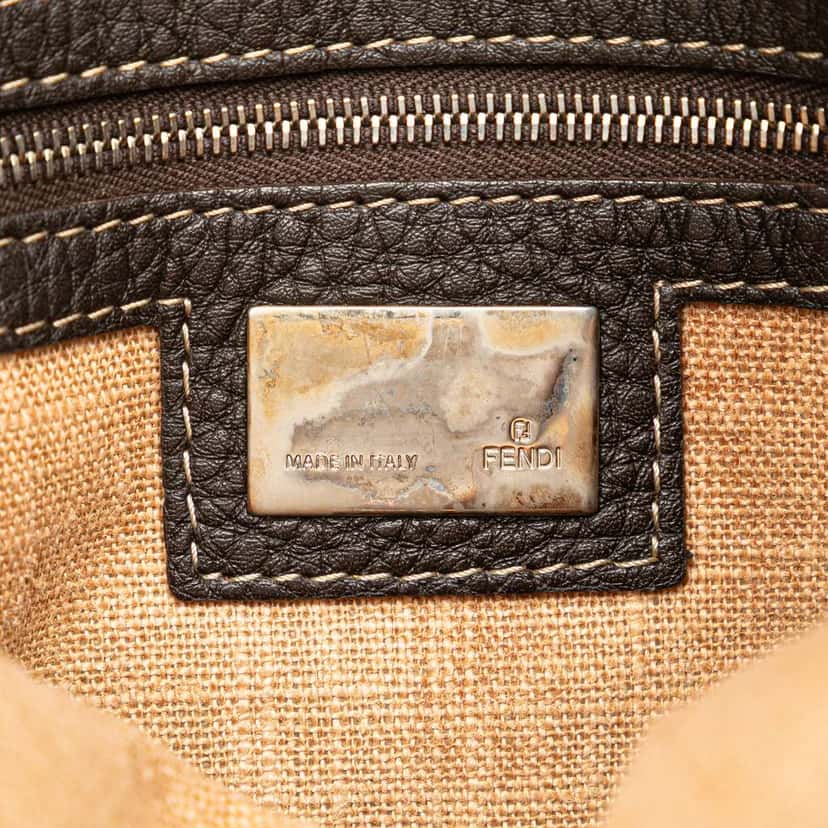 Fendi Zucca Canvas Selleria Crossbody Brown Canvas Good condition - Box View