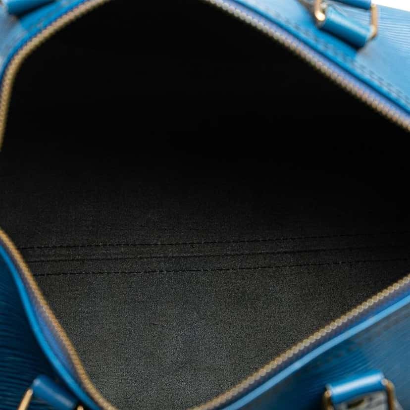 Louis Vuitton Epi Speedy 30 Blue Leather Good condition - Model View