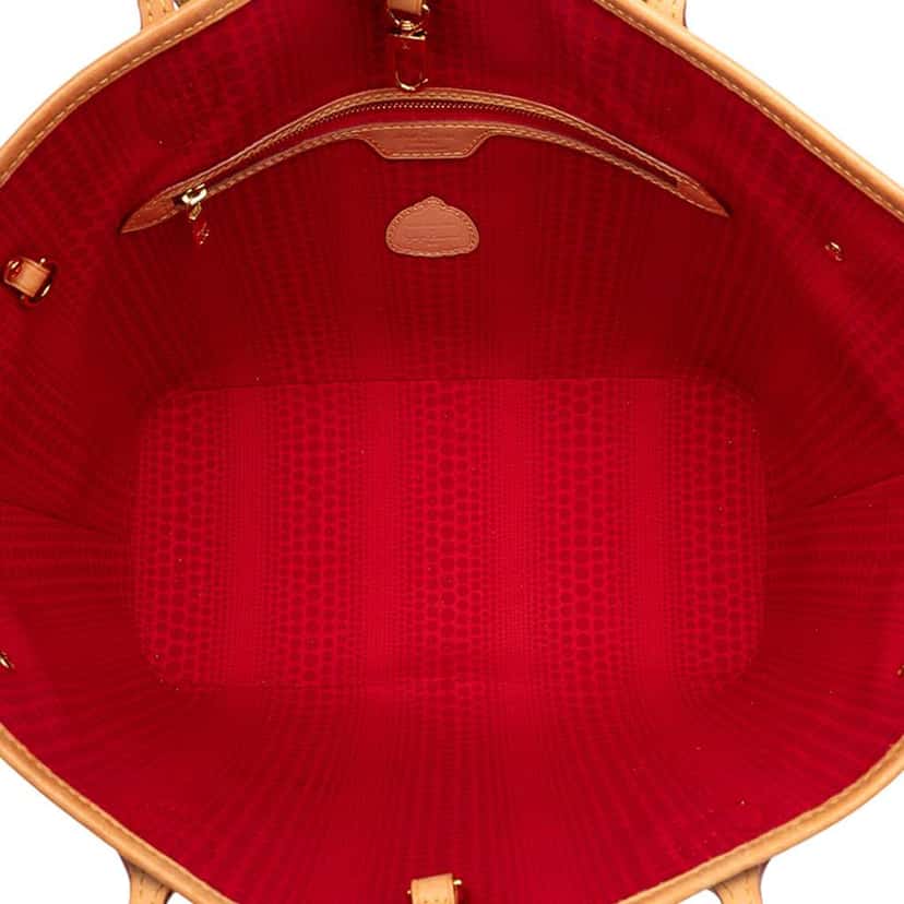Louis Vuitton Yayoi Kusama Monogram Painted Dots Neverfull MM Brown Good condition - Model View