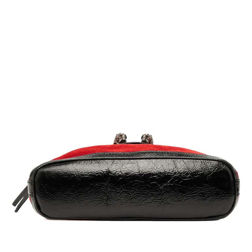 Gucci Suede Dionysus Bucket Bag Red Leather Very good condition - Inside View