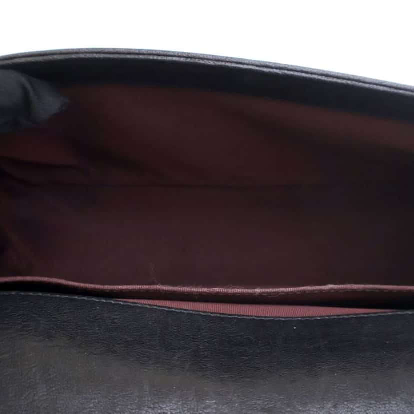 Chanel Old Medium Quilted Crumpled Calfskin Studded Boy Flap Black Leather Good condition - Box View