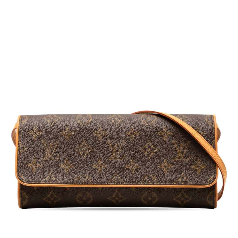 Louis Vuitton Monogram Pochette Twin GM Brown Good condition - Front View