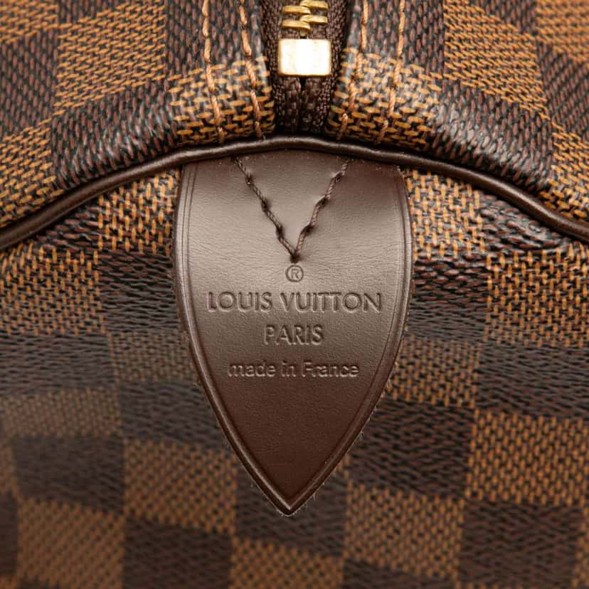 Louis Vuitton Damier Ebene Speedy 30 Brown Good condition - Box View