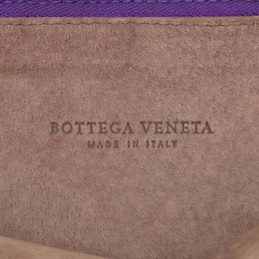 Bottega Veneta Nappa Intrecciato Triple Zip Shoulder Bag Purple Leather Very good condition - Box View
