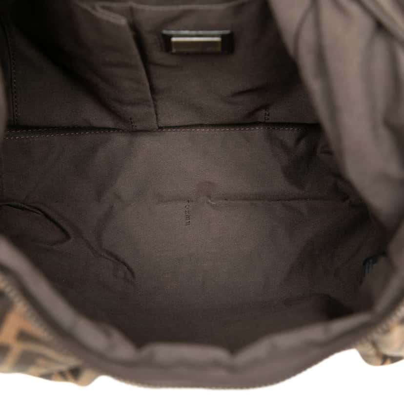 Fendi Zucca Canvas Borsa B Hobo Brown Canvas Good condition - Model View