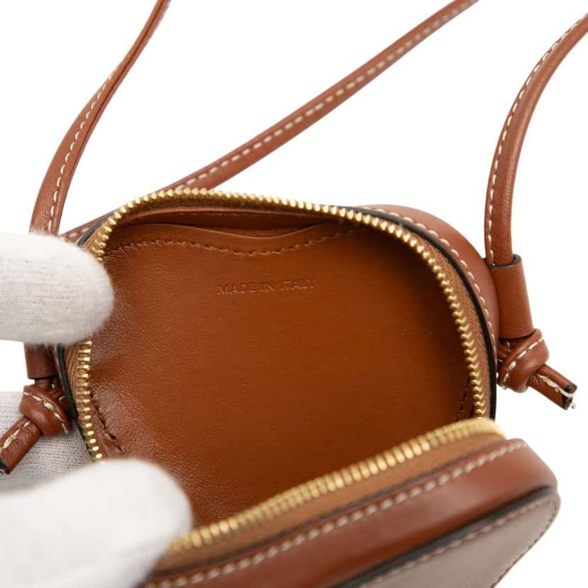Celine Micro Leather Heart Crossbody Brown Leather Very good condition - Box View