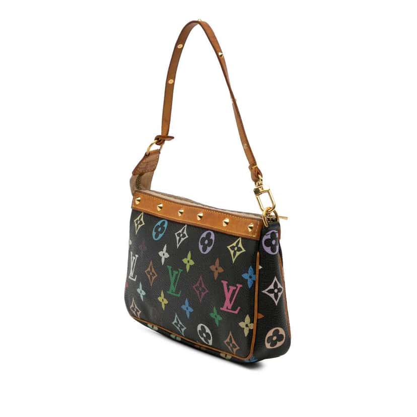 Louis Vuitton Monogram Multicolore Pochette Accessoires Black Good condition - Back View
