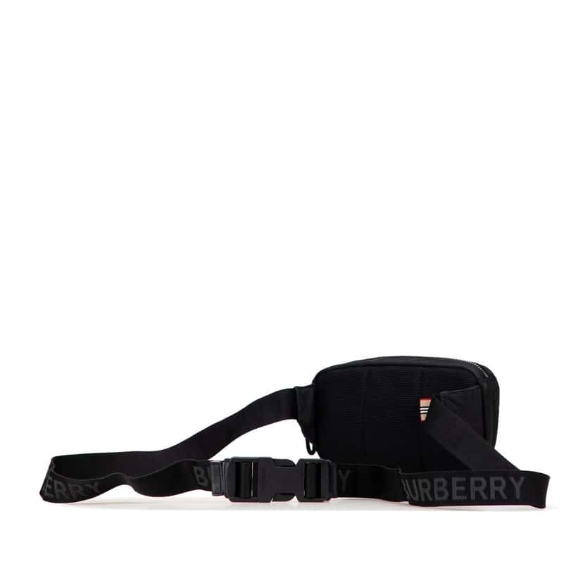 Burberry Nylon Logo Cannon Belt Bag Black Good condition - Back View