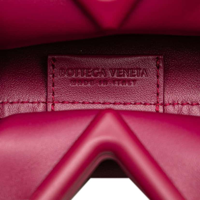 Bottega Veneta Leather Point Coin Purse Satchel Pink Leather Very good condition - Box View