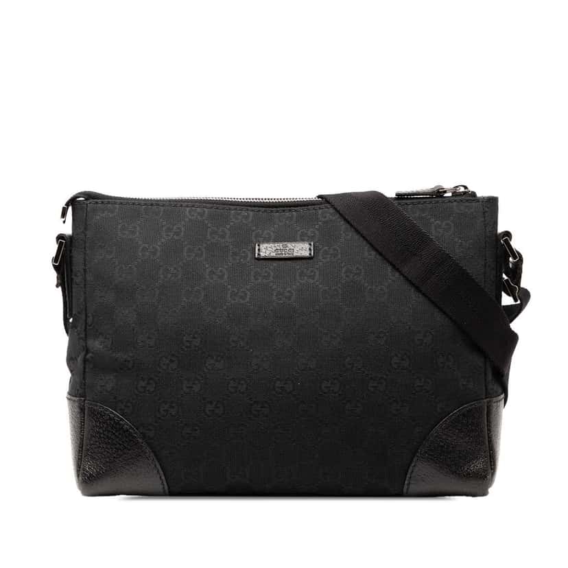 Gucci GG Canvas Crossbody Black Canvas Good condition - Front View