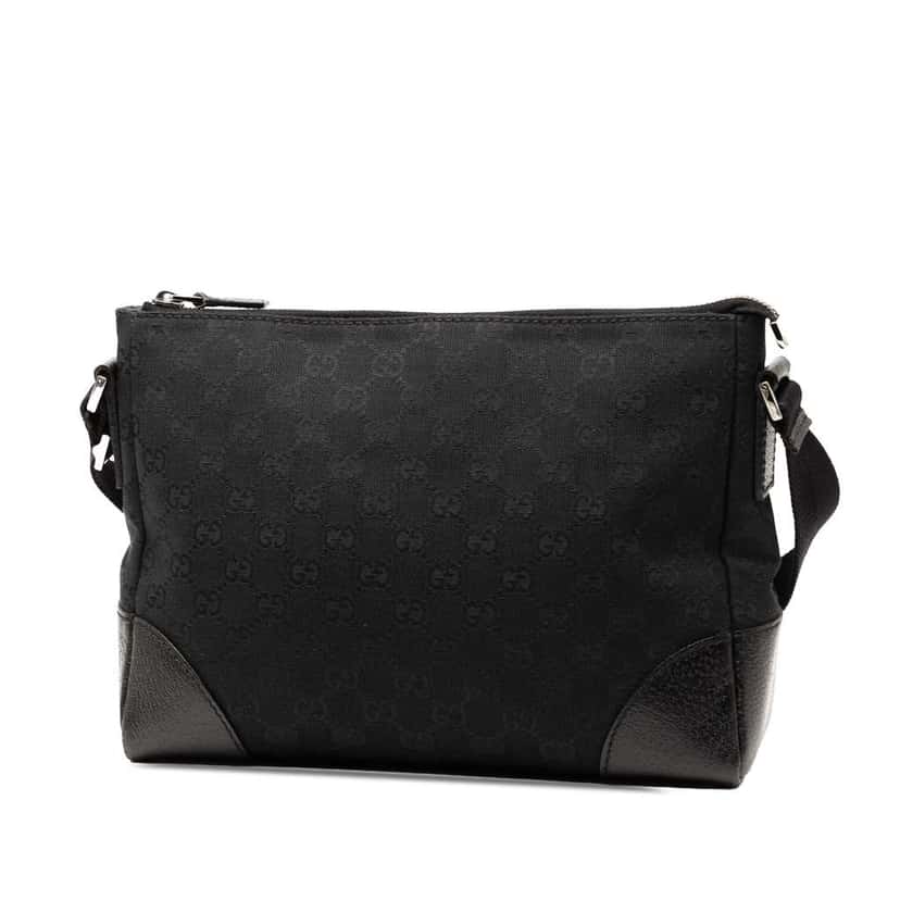 Gucci GG Canvas Crossbody Black Canvas Good condition - Back View