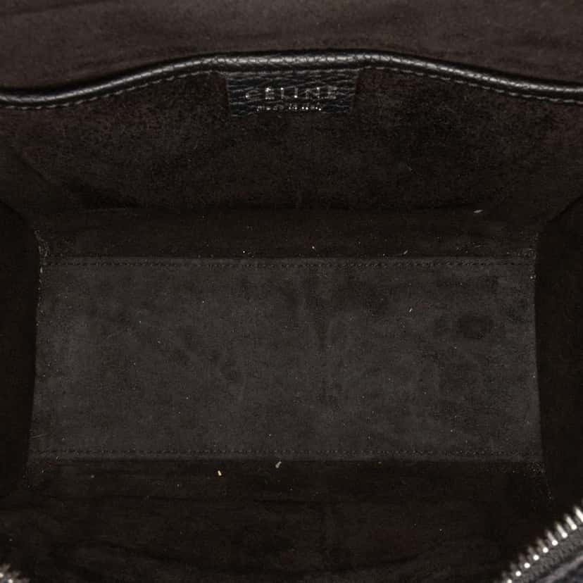 Celine Nano Leather Luggage Tote Black Leather Good condition - Model View