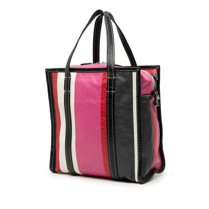 Balenciaga S Lambskin Bazar Shopper Satchel Pink Leather Good condition - Back View