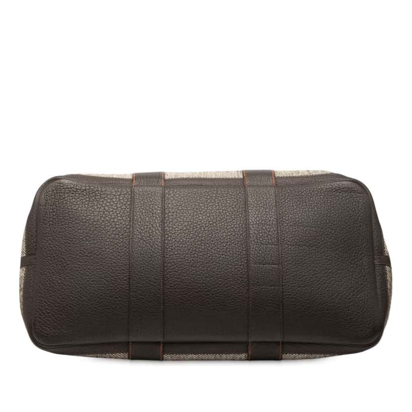 Hermès Toile Herringbone and Negonda Garden Party 49 Brown Canvas Good condition - Inside View