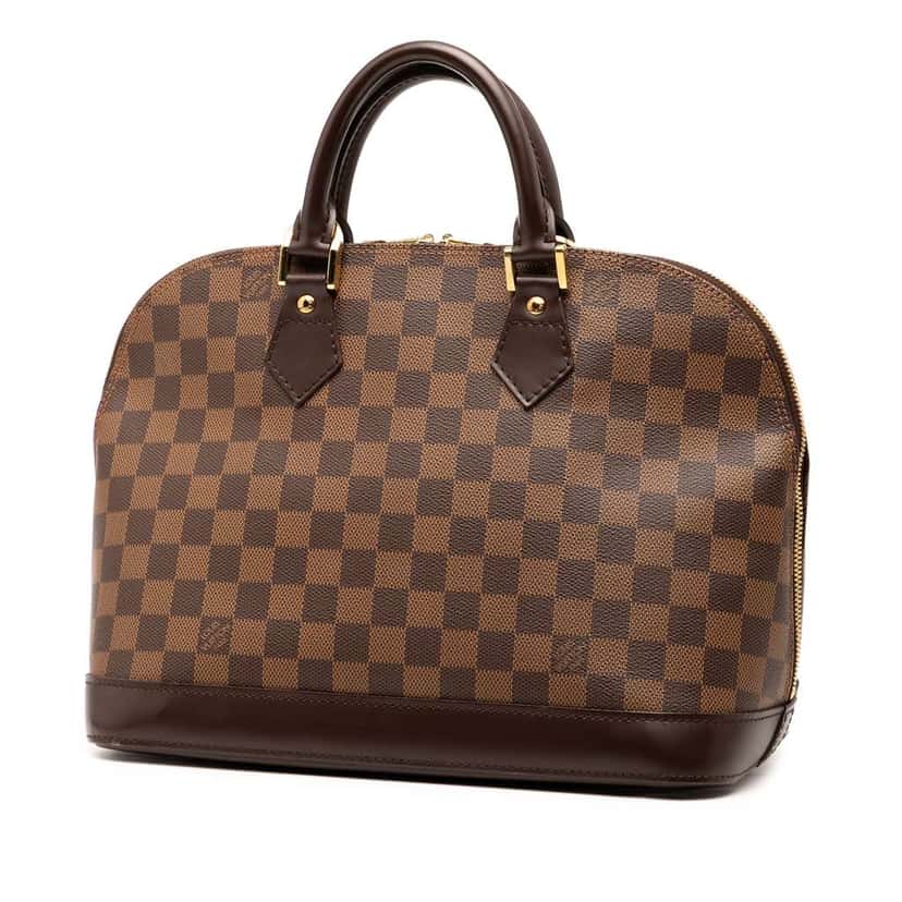 Louis Vuitton Damier Ebene Alma PM Brown Very good condition - Back View