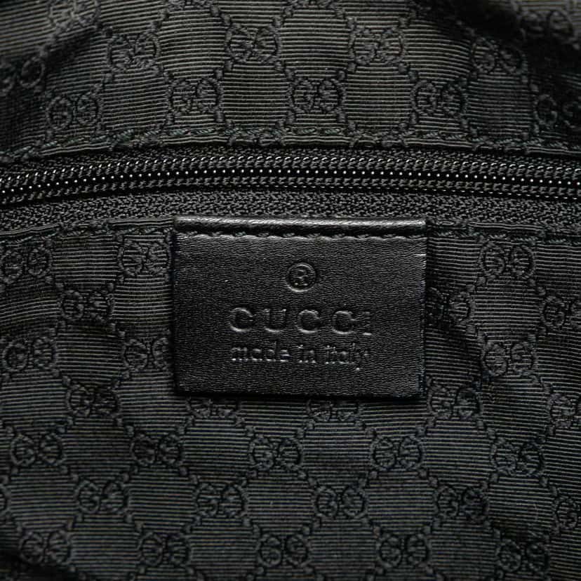 Gucci Denim Web Shoulder Bag Black Denim Good condition - Box View