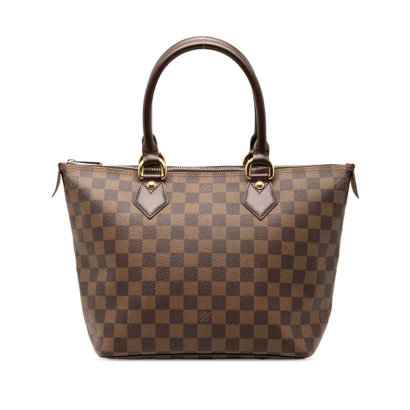 Louis Vuitton Damier Ebene Saleya PM Brown Good condition - Front View