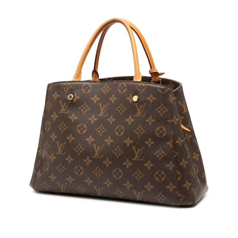 Louis Vuitton Monogram Montaigne MM Brown Good condition - Back View