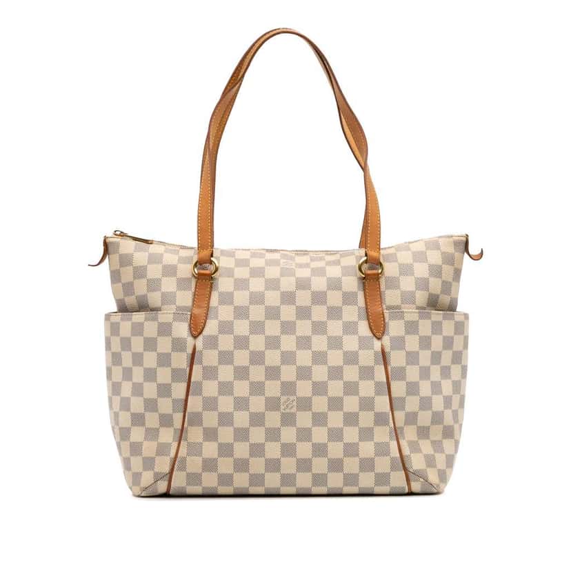 Louis Vuitton Damier Azur Totally MM White Canvas Good condition - Front View